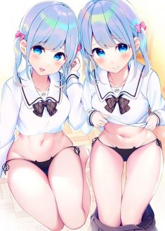 Two young cute girls